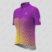 Women's Gradient Triangle Cycling Jersey - Purple/Yellow