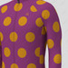 Classic Polka Dots Men's LS Cycling Jersey - Mustard