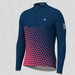 Gradient Triangle Men's LS Cycling Jersey - Navy/Pink