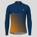 Gradient Triangle Men's LS Cycling Jersey - Navy/Orange