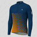 Gradient Triangle Men's LS Cycling Jersey - Navy/Orange