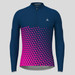 Gradient Triangle Men's LS Cycling Jersey - Navy/Magenta