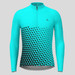 Gradient Triangle Men's LS Cycling Jersey - Light Blue