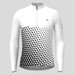 Gradient Triangle Men's LS Cycling Jersey - White/Black