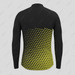 Gradient Triangle Men's LS Cycling Jersey - Black/Yellow
