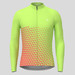 Gradient Triangle Men's LS Cycling Jersey -Green/Guava