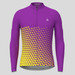 Gradient Triangle Men's LS Cycling Jersey - Purple/Yellow