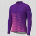 Gradient Triangle Men's LS Cycling Jersey -Purple/Pink