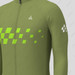 Men's Gradient Race Flag LS Cycling Jersey - Olive/Green