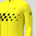 Men's Gradient Race Flag LS Cycling Jersey - Yellow