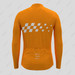 Men's Gradient Race Flag LS Cycling Jersey - Orange