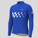 Men's Gradient Race Flag LS Cycling Jersey - Blue