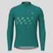 Men's Gradient Race Flag LS Cycling Jersey - Green