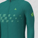 Men's Gradient Race Flag LS Cycling Jersey - Green