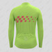 Men's Gradient Race Flag LS Cycling Jersey - Green/Guava