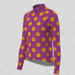Women's  Polka Dots LS Cycling Jersey - Mustard