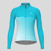 Women's Gradient Triangle LS Cycling Jersey - Light Blue