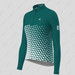 Women's Gradient Triangle LS Cycling Jersey - Dark Green