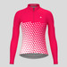 Women's Gradient Triangle LS Cycling Jersey - Red