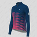 Women's Gradient Triangle LS Cycling Jersey - Navy/Pink