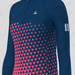 Women's Gradient Triangle LS Cycling Jersey - Navy/Pink