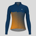 Women's Gradient Triangle LS Cycling Jersey - Navy/Orange