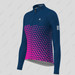 Women's Gradient Triangle LS Cycling Jersey - Navy/Magenta
