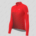 Women's Gradient Triangle LS Cycling Jersey - Red