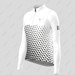 Women's Gradient Triangle LS Cycling Jersey - White/Black