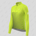 Women's Gradient Triangle LS Cycling Jersey - Green/Black