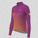 Women's Gradient Triangle LS Cycling Jersey - Purple/Mustard