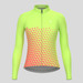 Women's Gradient Triangle LS Cycling Jersey - Green/Guava