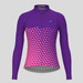 Women's Gradient Triangle LS Cycling Jersey - Purple/Pink