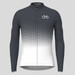 Bike Forever Gradient Dots Men's LS Cycling Jersey - Graphite