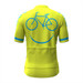 Bicycle Smile Emoji Men's Cycling Jersey Yellow Bicycle Smile Emoji Men's Cycling Jersey Yellow