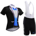 Gentleman Style Cycling Jersey Blue Black