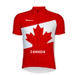 Canada Maple leaf  Cycling Jersey White Red