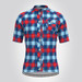 Lumberjack  Men's Cycling Jersey Blue Red Lumberjack  Men's Cycling Jersey Blue Red
