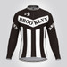 Retro Brooklyn Team Long Sleeve Men's Cycling Jersey Black Retro Brooklyn Team Long Sleeve Men's Cycling Jersey Black