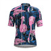 Men's Hawaiian Aloha Flamingo Print Cycling Jersey