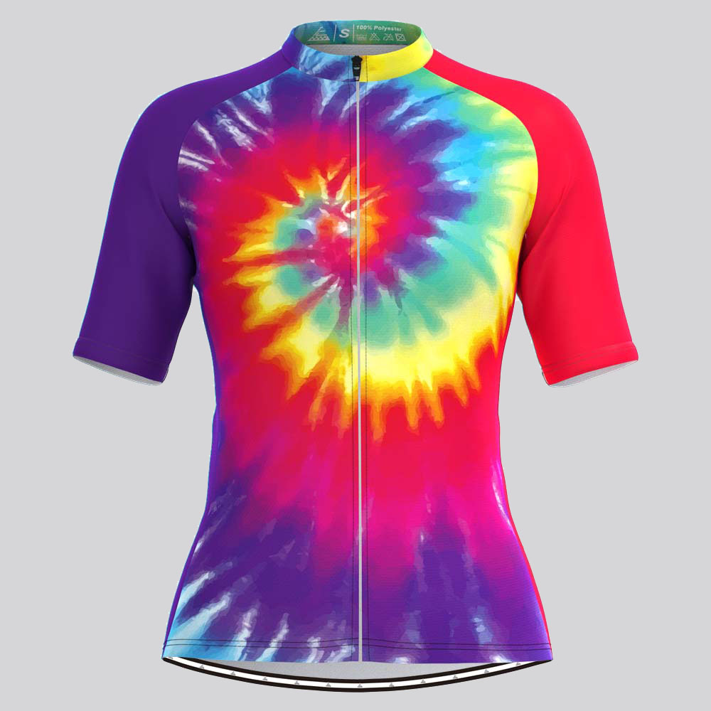 Tie_Dye_Rainbow_Womens_Cycling