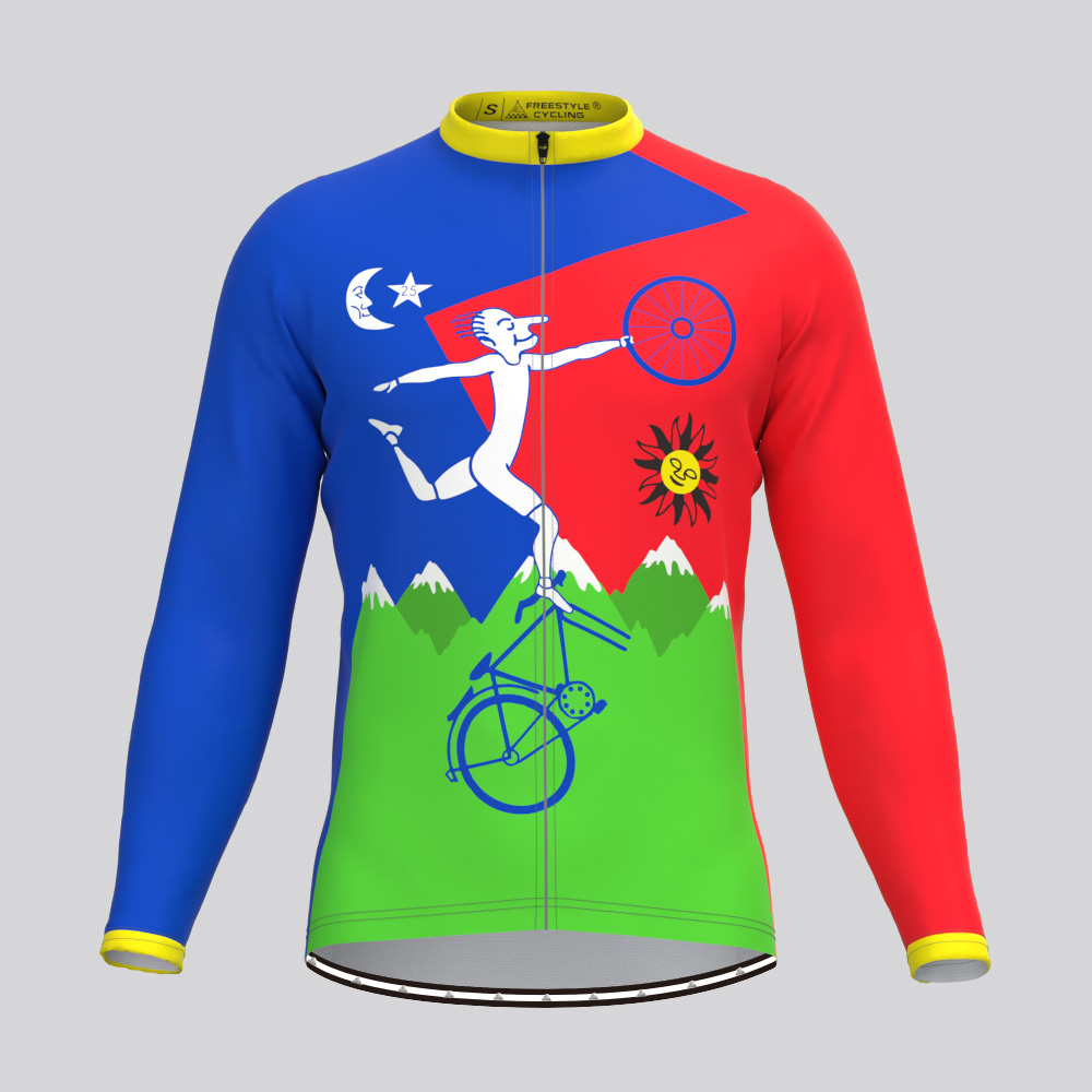 Bicycle Day 1943 LSD Men's LS Cycling Jersey | Freestylecycling.com