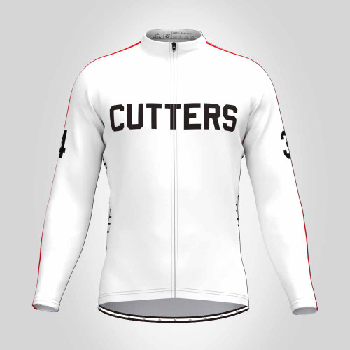 Cutters 1979 Breaking Away Movie Men's LS Jersey White Red