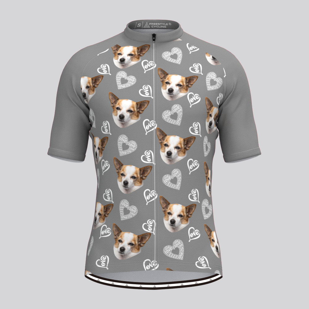 Custom Pet Face Cycling Jersey Freestylecycling