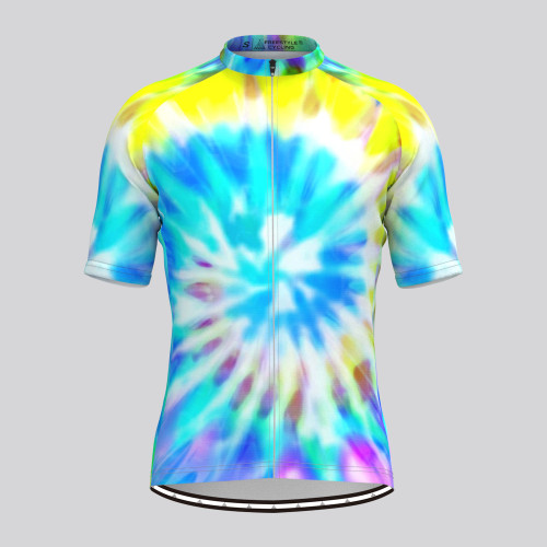 Men's Novelty Tie Dye Cycling Jersey Eternity