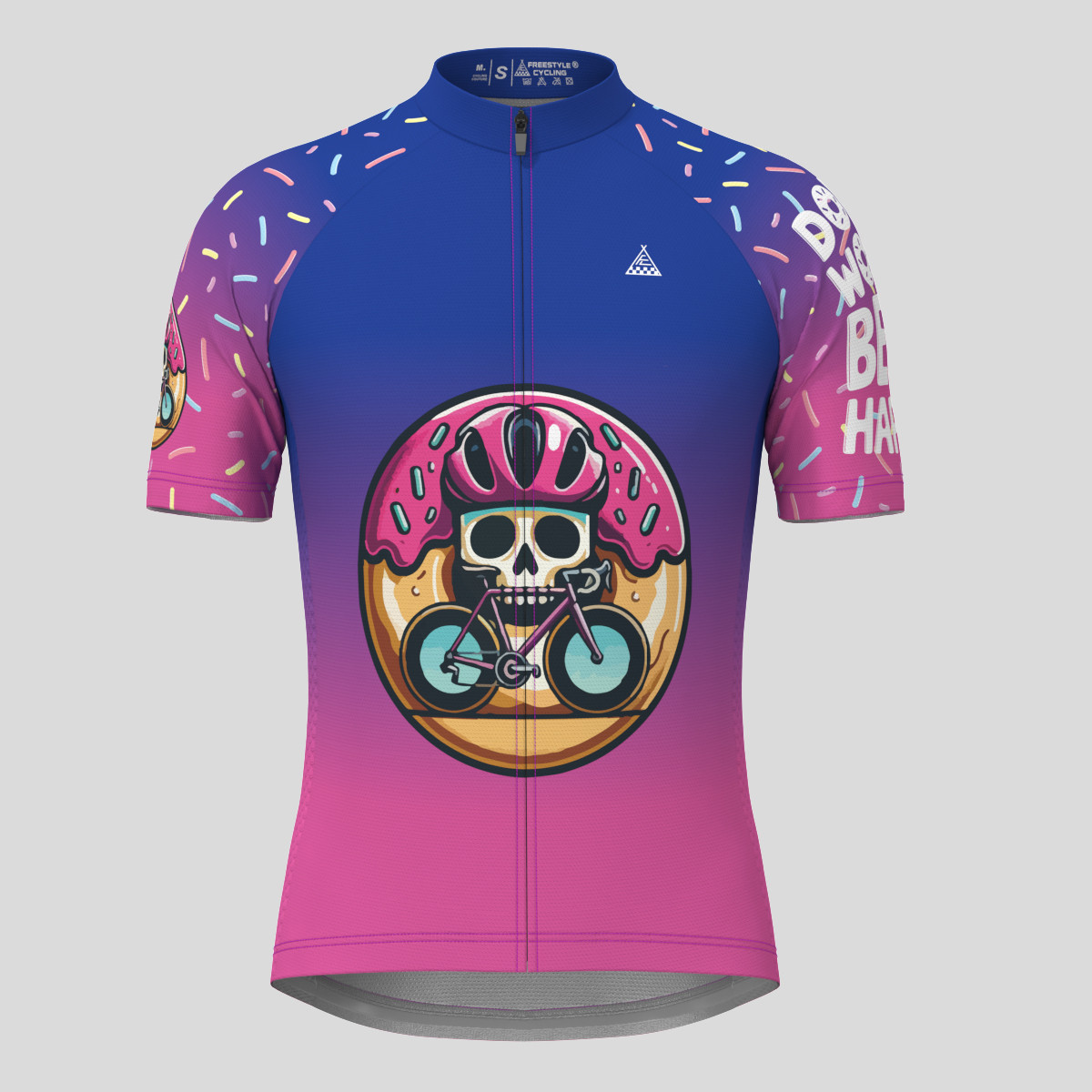 Donut Magenta Gradient Men's Cycling Jersey