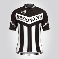 Retro Brooklyn Team Men's Cycling Jerseys Black/White