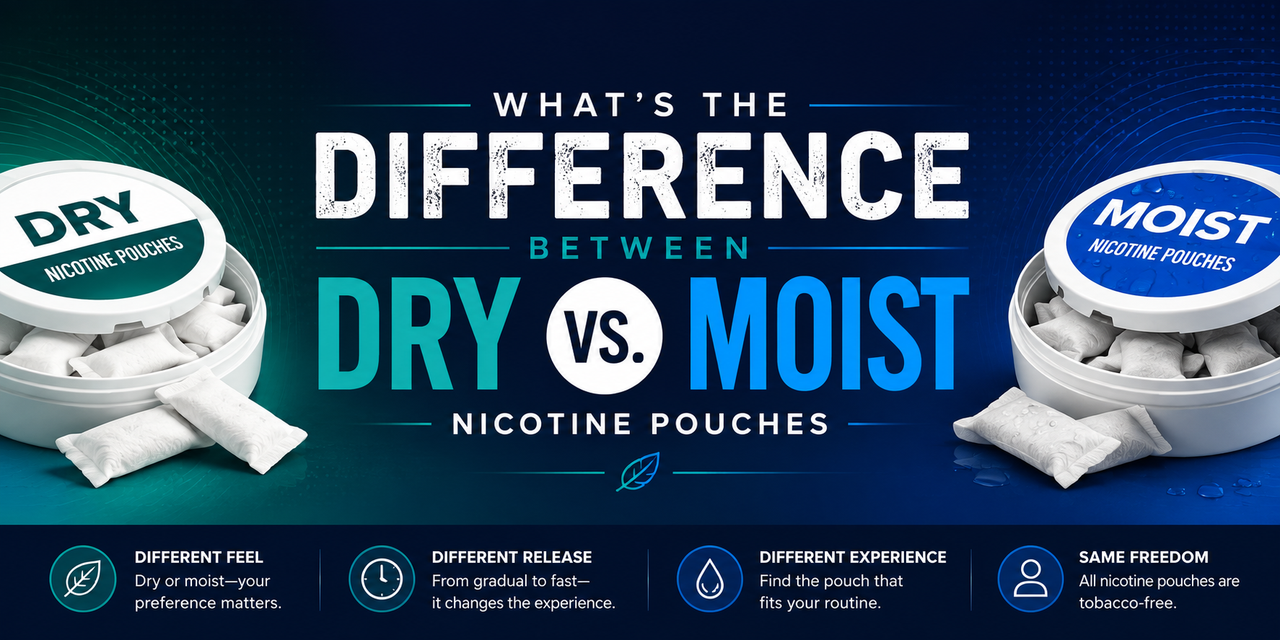 Dry vs. Moist Nicotine Pouches: What's the Difference?