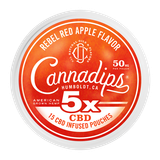 Cannadips Rebel Red Apple CBD pouches