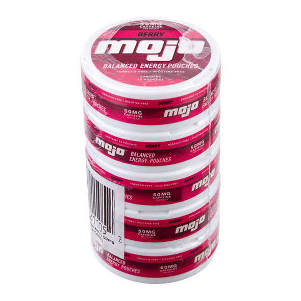 5 pack of Berry Mojo Balanced Energy Pouches